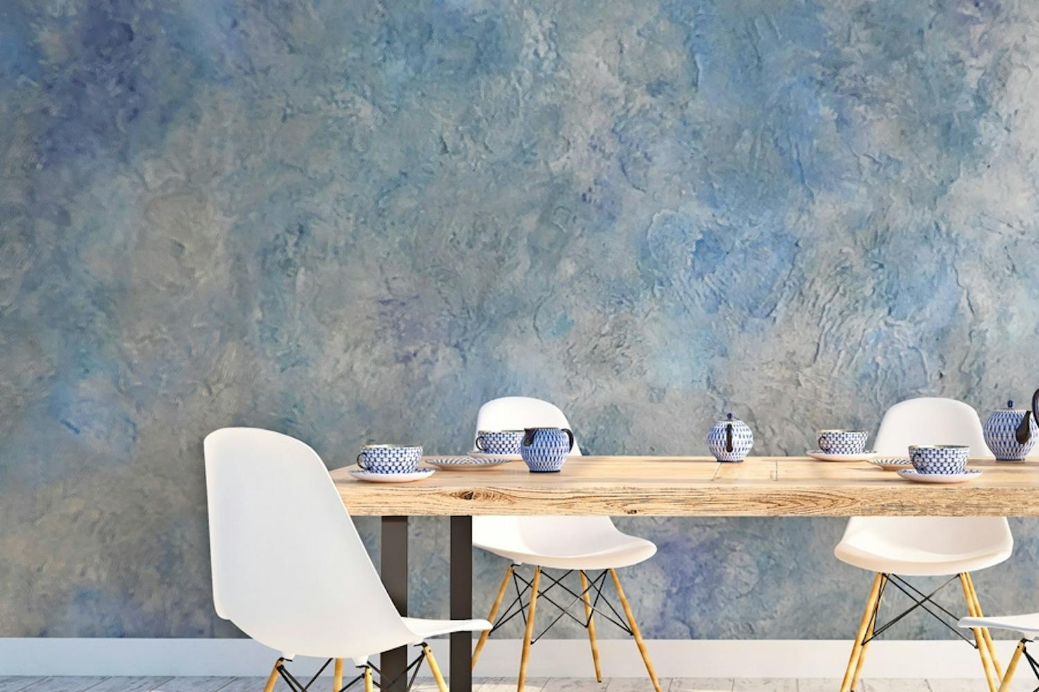 På denne væg er der brugt spartelmasse af typen Anticco, som også er tilsat farve. På denne væg er der brugt spartelmasse af typen Anticco, som også er tilsat farve.